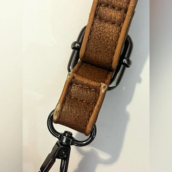 Realer Brown Faux Leather Bag Shoulder or Crossbody Purse Multiple Pockets - Picture 11 of 16